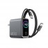 Мережевий зарядний пристрій WiWU CHG200 140W GaN 3xPD QC3.0 з кабелем Type-C