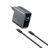 Мережевий зарядний пристрій WiWU CHG200 140W GaN 3xPD QC3.0 з кабелем Type-C