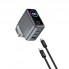 Мережевий зарядний пристрій WiWU CHG300 100W GaN 2xUSB-C 1xUSB-A з кабелем Type-C