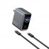 Мережевий зарядний пристрій WiWU CHG300 100W GaN 2xUSB-C 1xUSB-A з кабелем Type-C