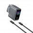 Мережевий зарядний пристрій WiWU CHG300 100W GaN 2xUSB-C 1xUSB-A з кабелем Type-C