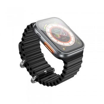 Ремінець WiWU Wi-WB201 для Apple Watch 42/44/45/49 мм силіконовий чорний