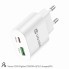 Мережевий зарядний пристрій Veron C209 20Вт PD QC3.0 USB-C USB-A