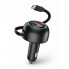 Автомобільний зарядний пристрій Earldom ES-CC55 75W, 1 USB, 1 Type-C, кабель