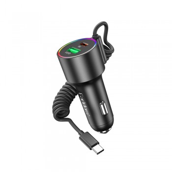 Автомобільний зарядний пристрій Earldom ES-CC44 83W 1USB 1Type-C швидка зарядка