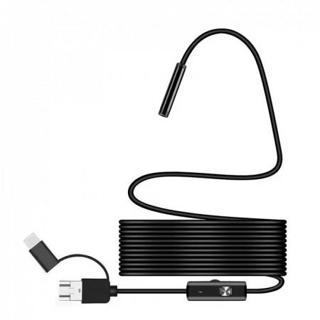 Эндоскопическая камера no brand 3in1 5м USB Type-C MicroUSB