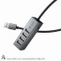USB хаб Veron H4A 4 порти USB 2.0 алюмінієвий корпус