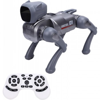 Робот-собака Smart Dog XI D1 с пультом, интерактивная, серая