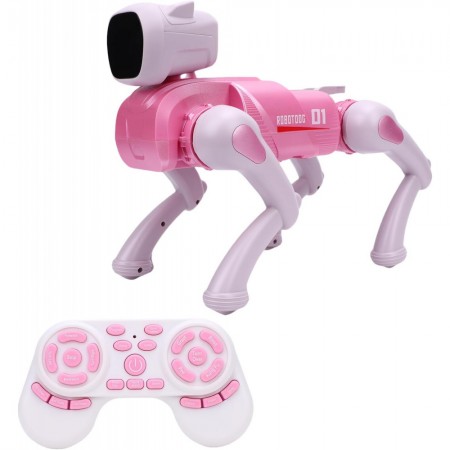 Робот-собака Smart Dog XI Pink з пультом керування, інтерактивна іграшка