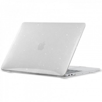 Чехол Glitter Case для MacBook Neo 13'' A3404 прозрачный с блестками