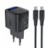 Сетевое зарядное устройство Acefast A115 30 Вт PD USB-C с дисплеем и кабелем USB-C 1 м