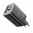 Сетевое зарядное устройство Acefast A111 67 Вт 2 PD QC 3.0 со встроенным кабелем USB-C 0,65 м