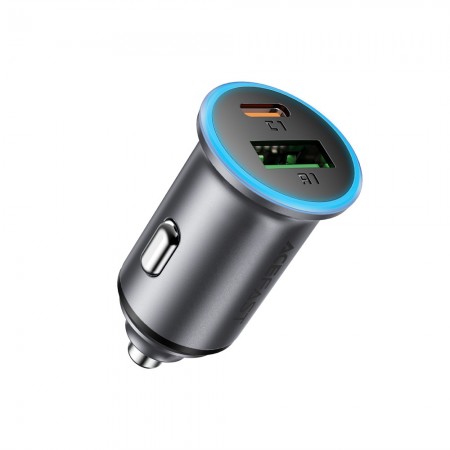 Автомобильное зарядное устройство Acefast B15 65 Вт, USB-A + USB-C
