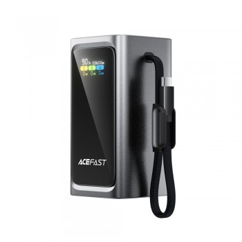 Повербанк Acefast M33 20000 мАч 100W с кабелем и дисплеем