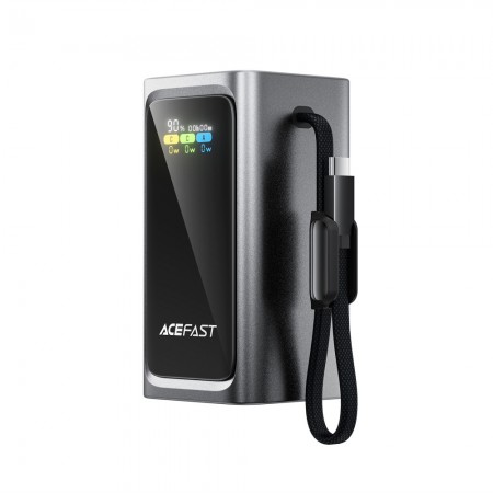 Повербанк Acefast M33 20000 мАч 100W с кабелем и дисплеем