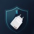 Мережевий зарядний пристрій Earldom ES-EU32C 20W PD USB-C та USB-A білий