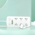 Сетевой фильтр Earldom ES-SC09 6 розеток 4 USB 1 Type-C кабель 2 м