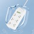 Сетевой фильтр Earldom ES-SC09 6 розеток 4 USB 1 Type-C кабель 2 м