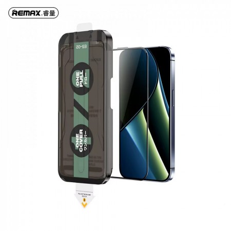 Защитное стекло Remax ES-02 Privacy для iPhone 15/16, антишпион, с рамкой