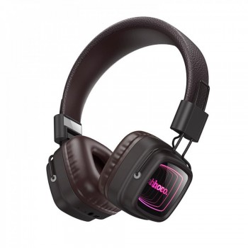 Беспроводные наушники Hoco W72 Bluetooth коричневые