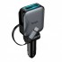 Автомобильное зарядное устройство Hoco Z67 60W 2PD 1U с кабелем Type-C 1м