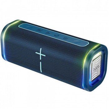 Портативная Bluetooth колонка Hoco HC51 с подсветкой синяя