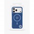 Чохол Gloss Case MagSafe для iPhone 17 Pro Max синій глянцевий прозорий