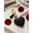 Брелок Eternal Sparkle Swarovski Color Heart черный, подвеска сердце, стразы
