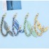Шнурок на руку Silk Scarf зелений текстильний з карабінами
