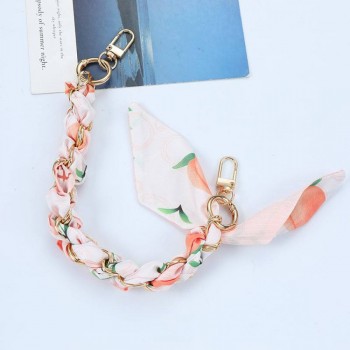 Шнурок на руку Silk Scarf світло-рожевий, тканинний, з карабінами Шнурок на руку Silk Scarf світло-рожевий, тканинний, з карабінами