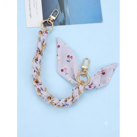 Шнурок на руку Silk Scarf світло-фіолетовий, тканинний, з карабінами