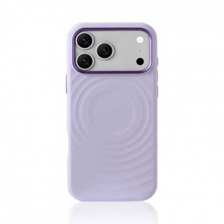 Чехол с MagSafe для iPhone 13/14 Wave Case фиолетовый