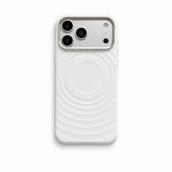 Чохол Wave Case MagSafe для iPhone 13/14 білий, рельєфний силікон