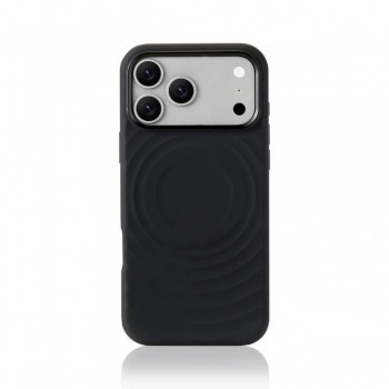 Чехол Wave Case MagSafe для iPhone 15 Pro Max черный силиконовый