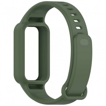 Силіконовий ремінець для Xiaomi Mi Band 9 Active темно-зелений спортивний