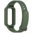 Силіконовий ремінець для Xiaomi Mi Band 9 Active темно-зелений спортивний