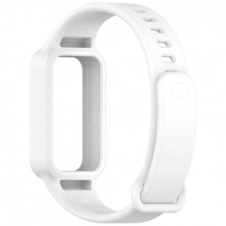 Ремешок силиконовый для Xiaomi Mi Band 9 Sport Band белый, влагостойкий, регулируемый
