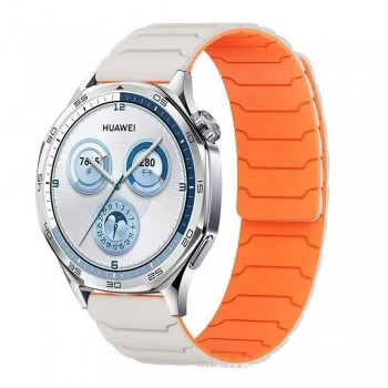 Ремешок Armor Magnetic Band Universal 20 мм магнитный силиконовый Star light&Orange