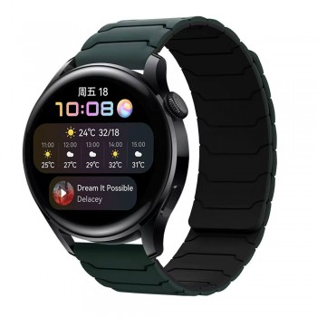 Ремешок no brand Armor Magnetic Band универсальный 22 мм магнитный зеленый/черный
