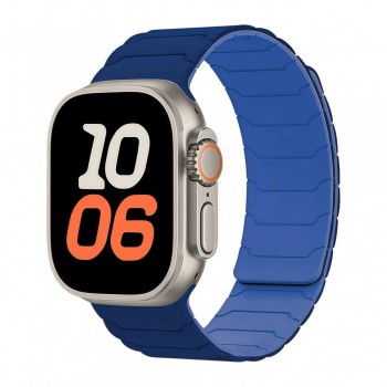 Ремешок Armor Magnetic Band для Apple Watch 38/40/41 мм синий магнитный силикон