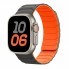 Ремешок для Apple Watch Armor Magnetic Bracelet магнитный серо-оранжевый 42-49 мм