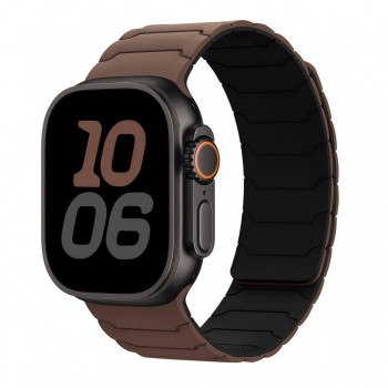 Ремешок для Apple Watch Armor Magnetic Bracelet 42/44/45/49 мм магнитный шоколад/черный