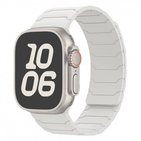 Ремешок для Apple Watch Armor Magnetic Bracelet 42/44/45/49 мм магнитный белый