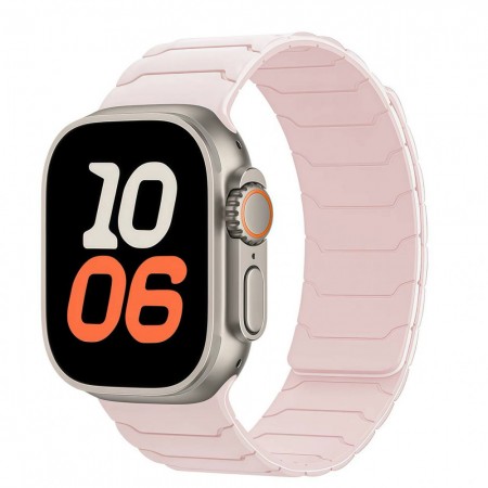 Ремешок для Apple Watch Armor Magnetic Bracelet 42/44/45/49 мм розовый песок магнитный