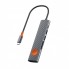 USB-C хаб 7 в 1 WiWU Travelling Wi-HB007 с кардридером и HDMI