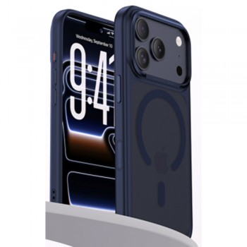 Чехол Benks Mist Magnetic для iPhone 17 Pro Max с магнитом MagSafe синий