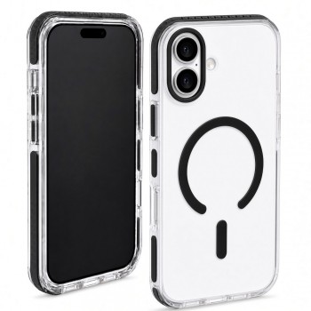 Чехол MagSafe Vibe Case для iPhone 17 прозрачный черный