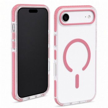 Чохол з MagSafe Vibe Case для iPhone 17 Air прозорий рожевий