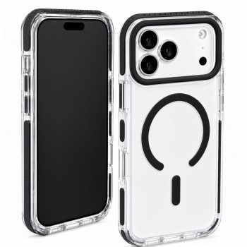 Чехол MagSafe Vibe Case для iPhone 17 Pro прозрачный черный