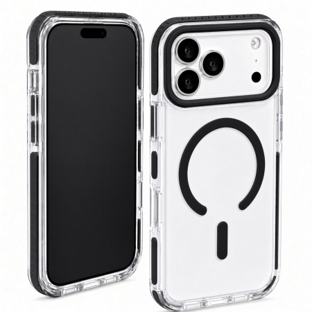 Чехол MagSafe Vibe Case для iPhone 17 Pro прозрачный черный